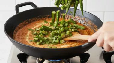 Creamy Dahi Bhindi Curry 4